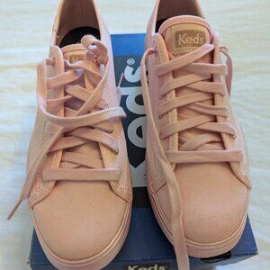 Women's Toronto Blue Jays Keds Pink Triple Kick Blush Shoes